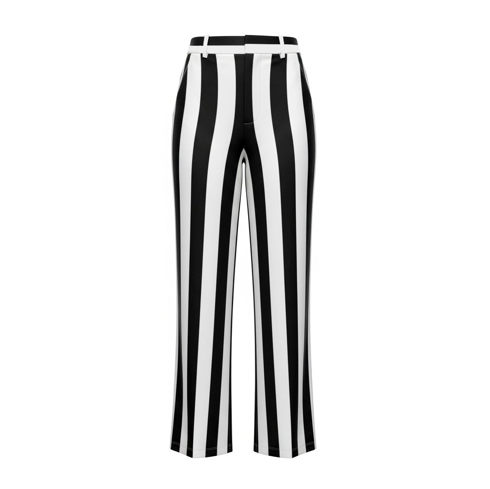 ALICE + OLIVIA STRIPED TROUSERS - SIZE 2