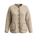 ALTUZARRA OVERSIZED MEDRANO FAUX LEATHER PIPING JACKET - SIZE XS/S