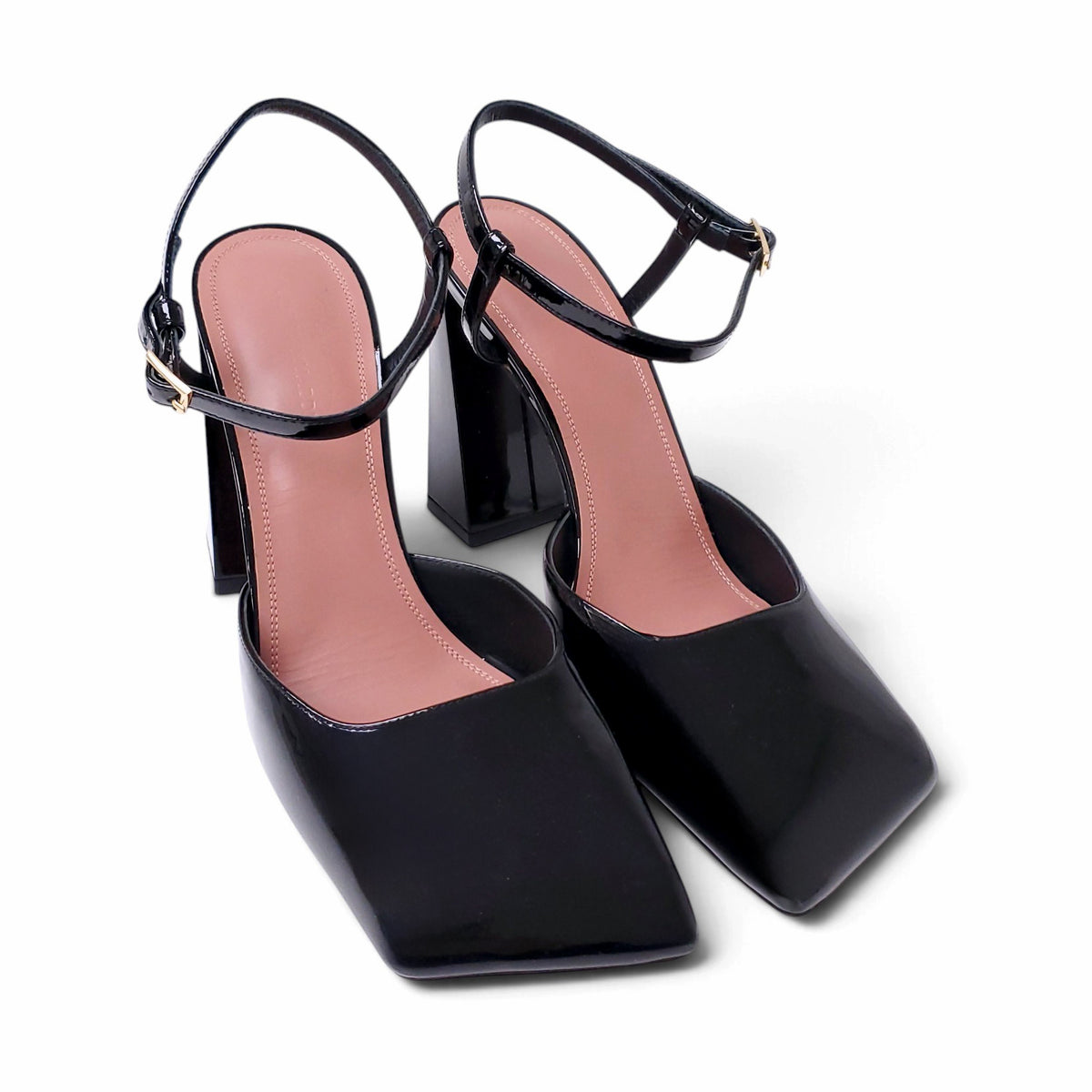 AMINA MUADDI CHARLOTTE 95 PATENT LEATHER PUMPS - SIZE 39