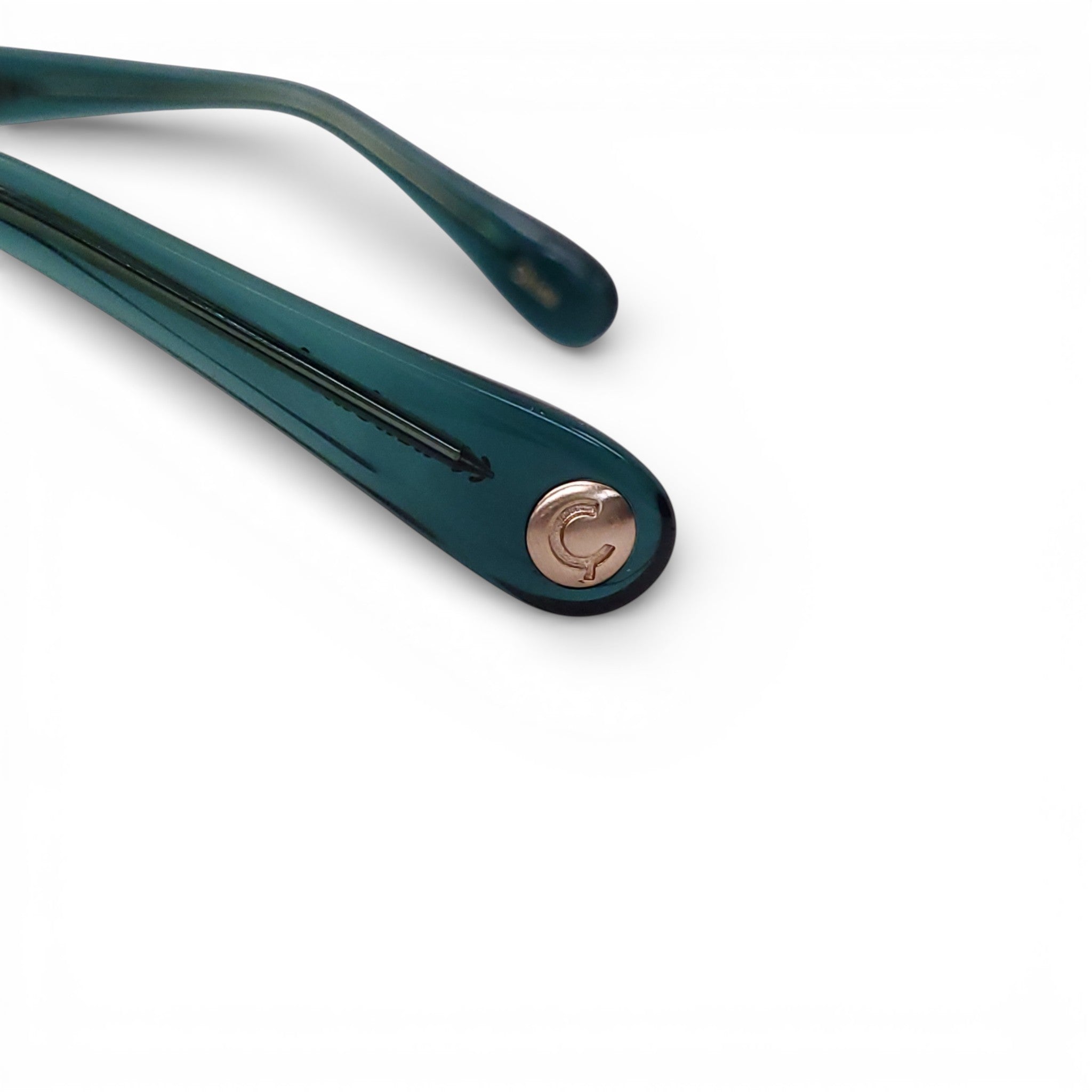 APERCU GREEN CAT EYE SUNGLASSES