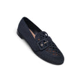 AQUAZZURA BLACK RAFFIA LOAFERS - SIZE 38