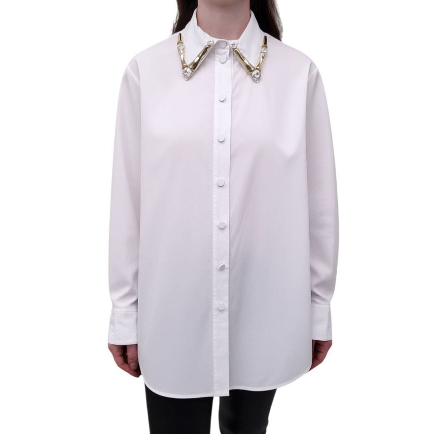 AREA WHITE CLAW COLLAR BUTTON DOWN SHIRT - SIZE 4
