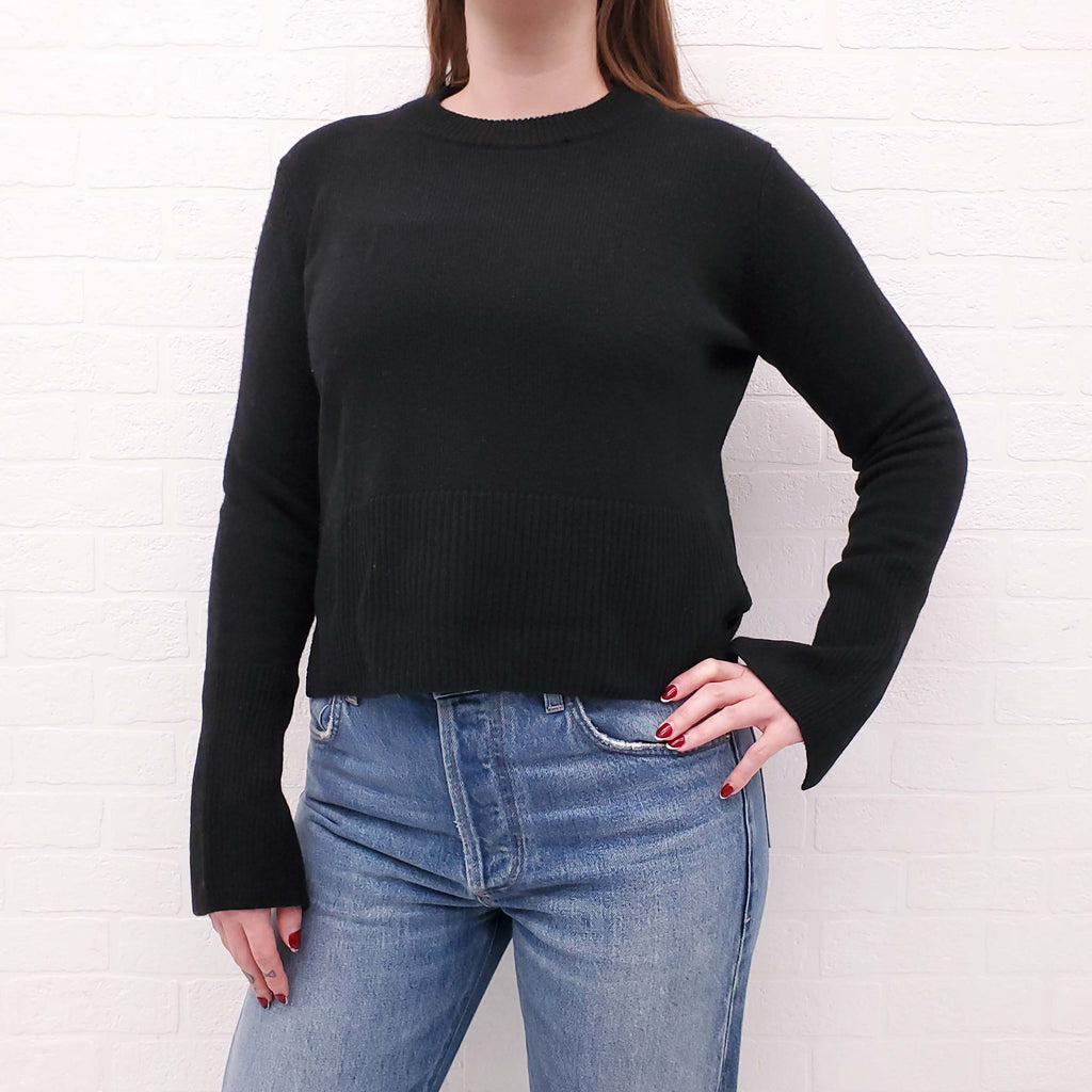 AUTUMN CASHMERE BLACK SWEATER - SIZE S