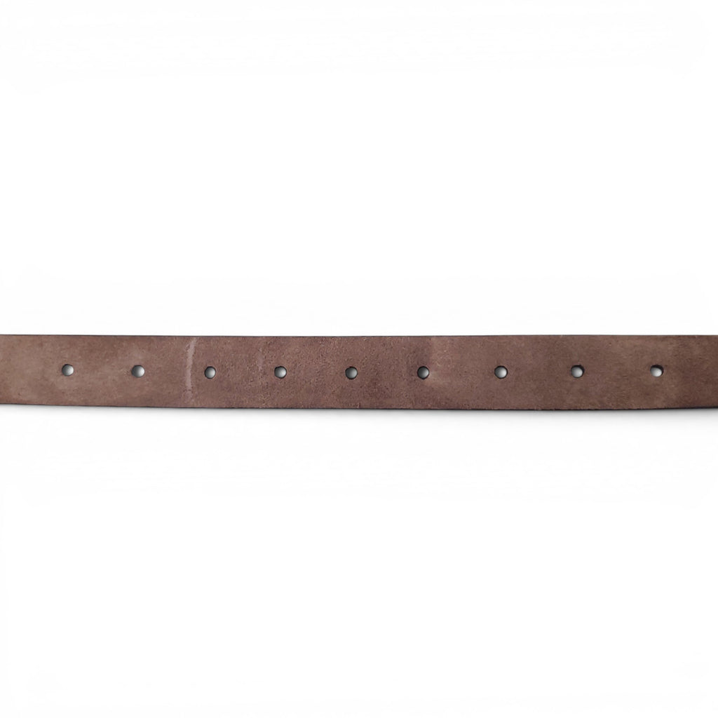 B.C. TAUPE SUEDE BELT WITH MONILI - SIZE XS