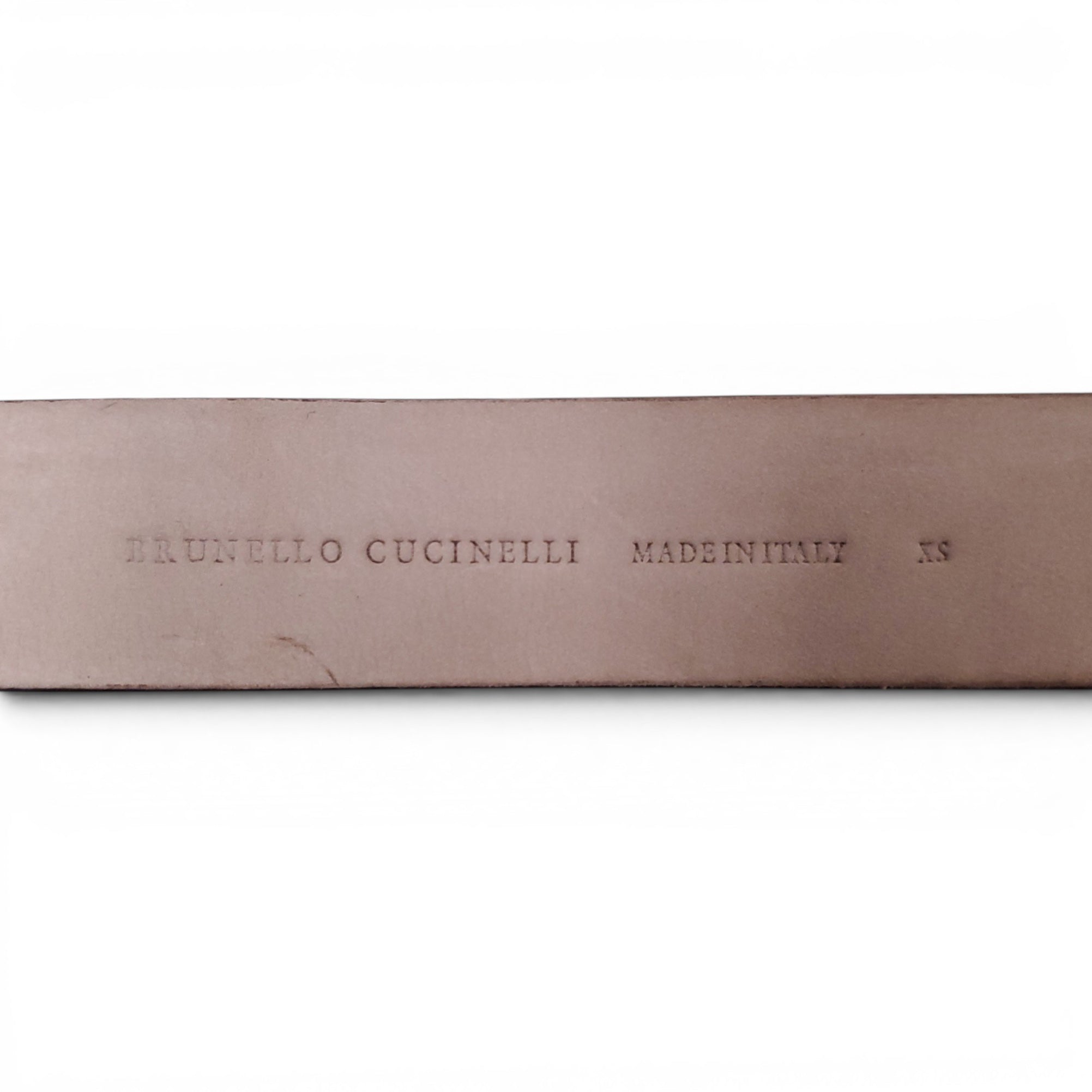 B.C. TAUPE SUEDE BELT WITH MONILI - SIZE XS