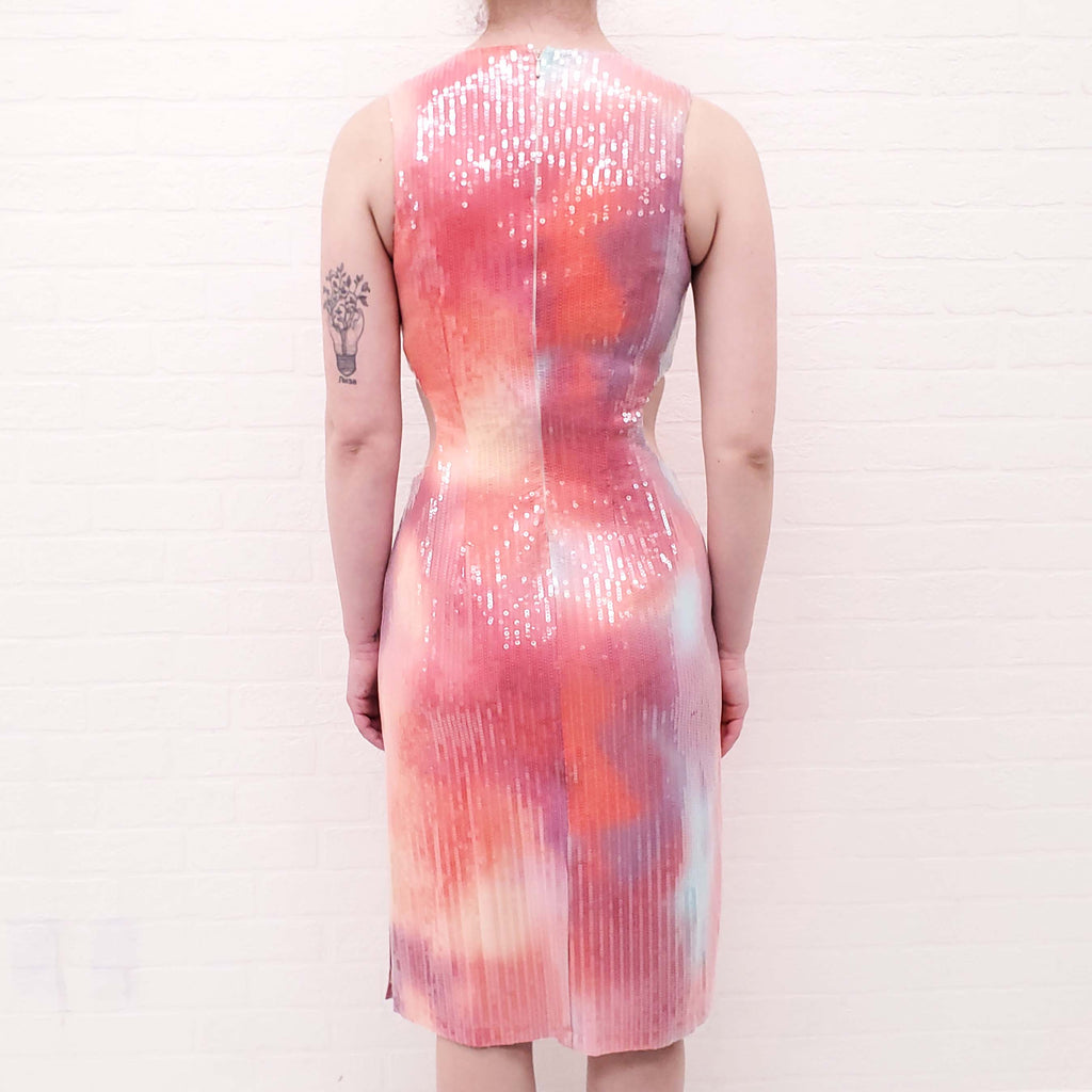 BAGATELLE RAINBOW SEQUIN DRESS - SIZE S