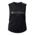 BALAMIN GOLD LOGO SLEEVELESS WITH GOLD BUTTONS - SIZE 38