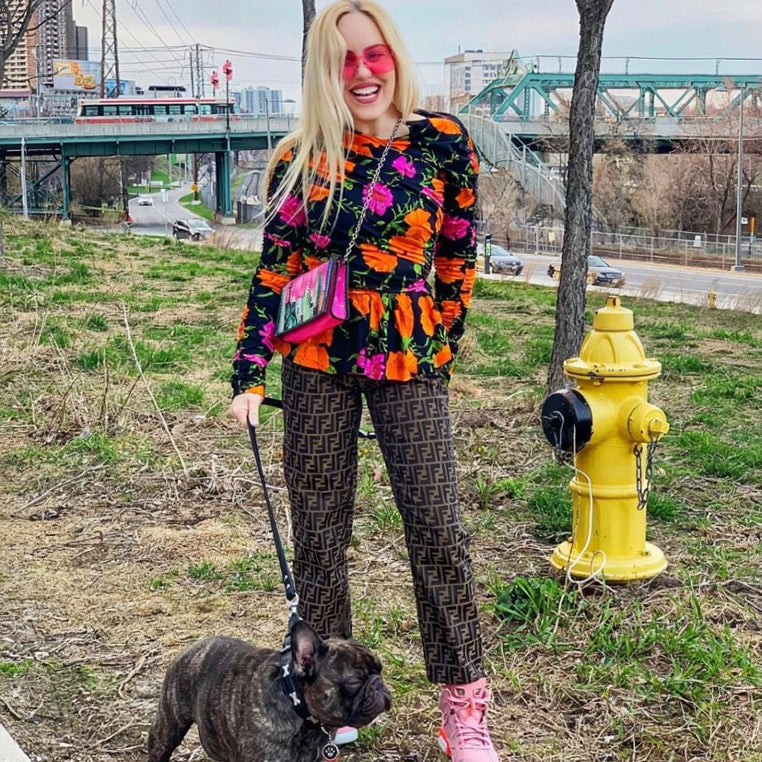 BALENCIAGA 2016 FLORAL PRINT PEPLUM BOUSE - SIZE 40