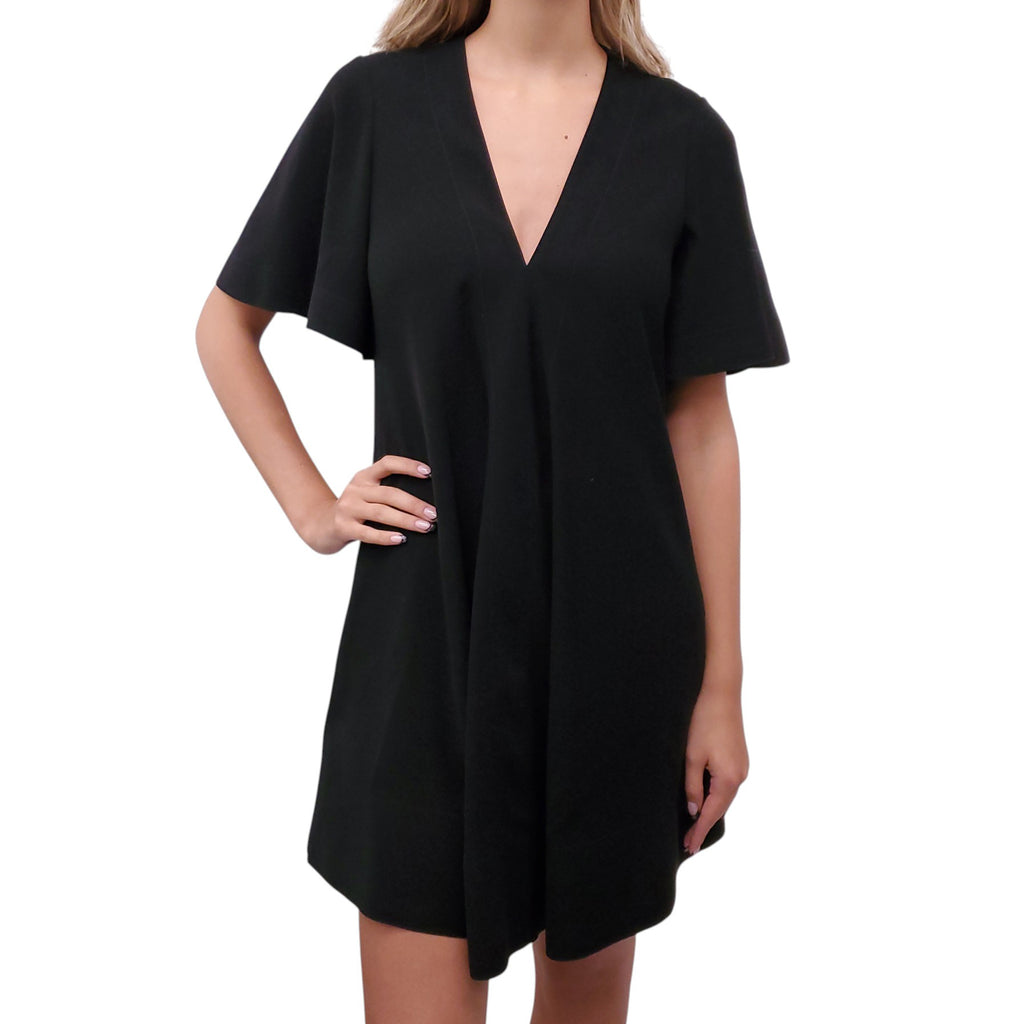 BALENCIAGA A LINE BLACK DRESS - SIZE 38