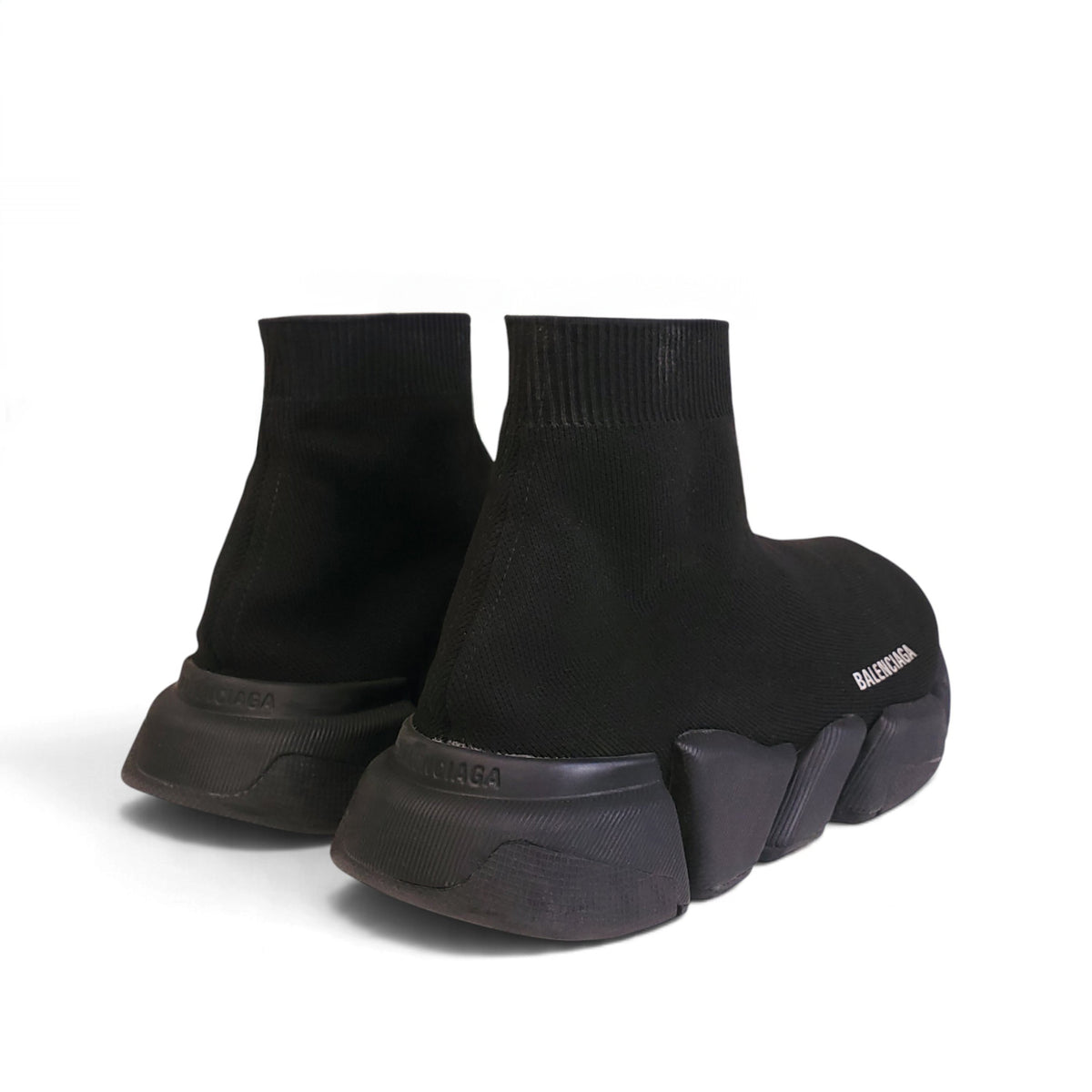 BALENCIAGA ALL BLACK SPEED SNEAKERS - SIZE 41