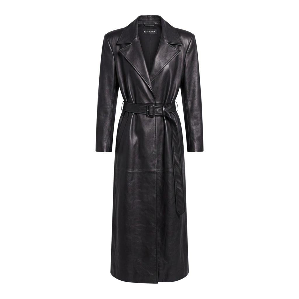 BALENCIAGA BELTED TRENCH RUNWAY JACKET - SIZE 42