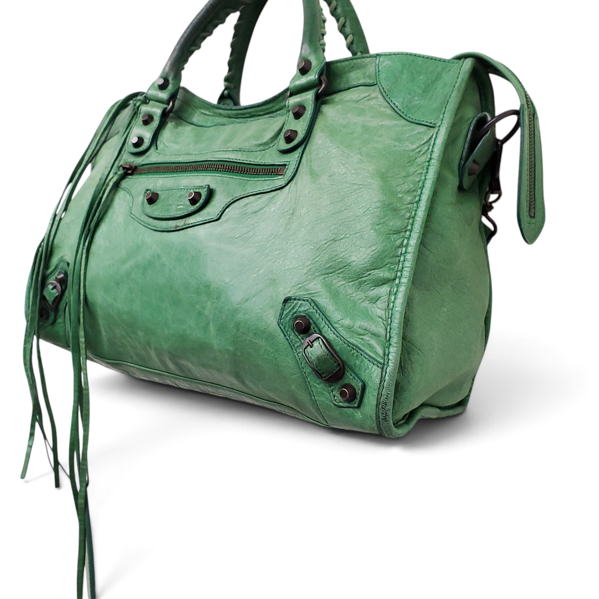 BALENCIAGA GREEN CITY BAG