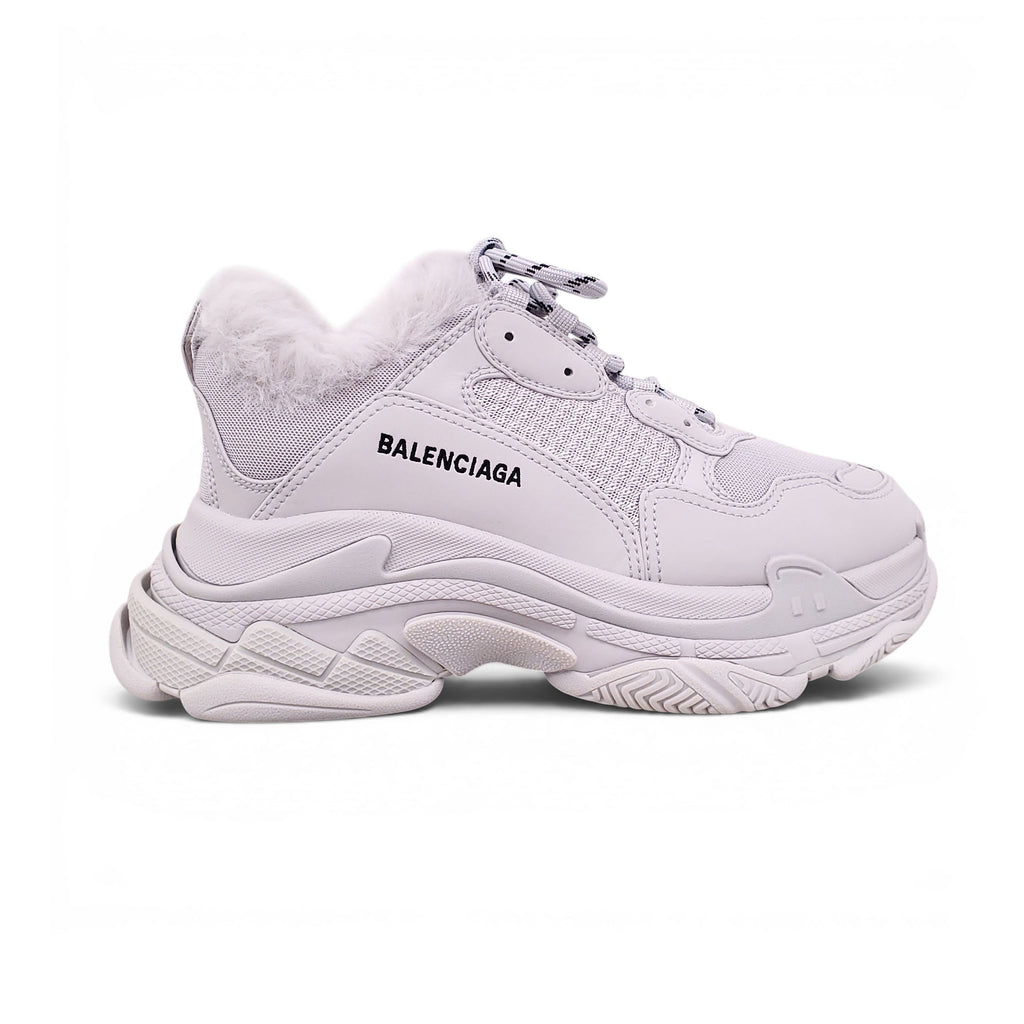 BALENCIAGA GREY TRIPLE S SNEAKERS - SIZE 41