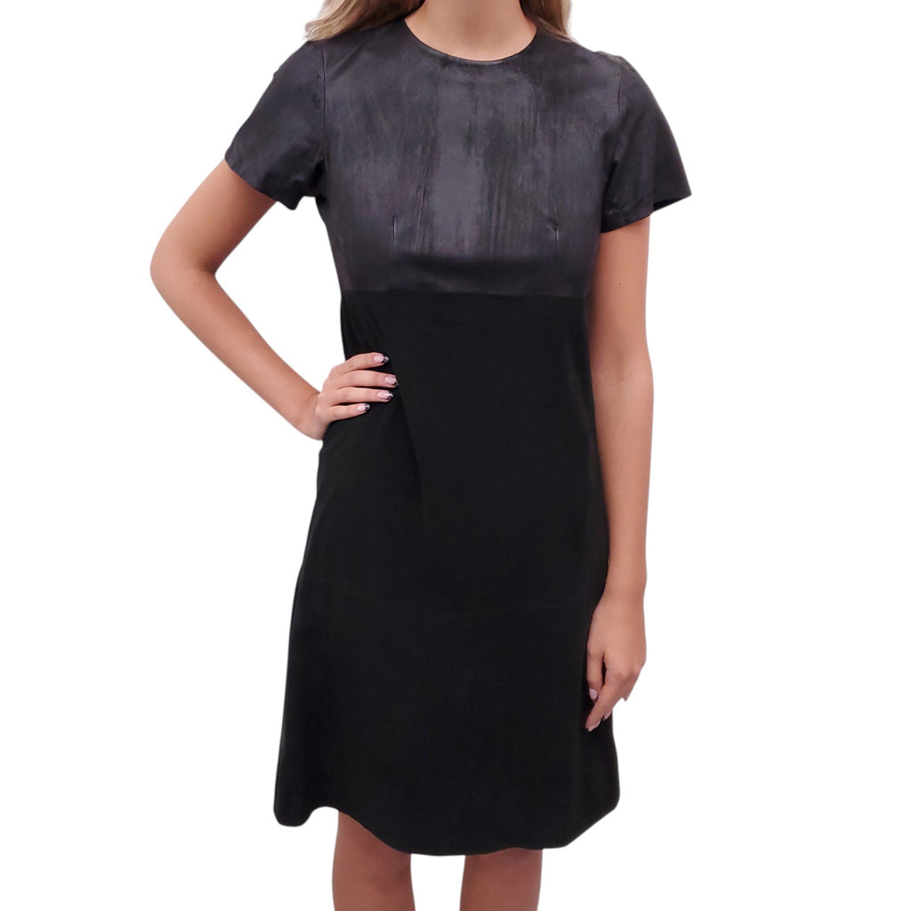 BALENCIAGA LAMBSKIN LEATHER DRESS - SIZE 38