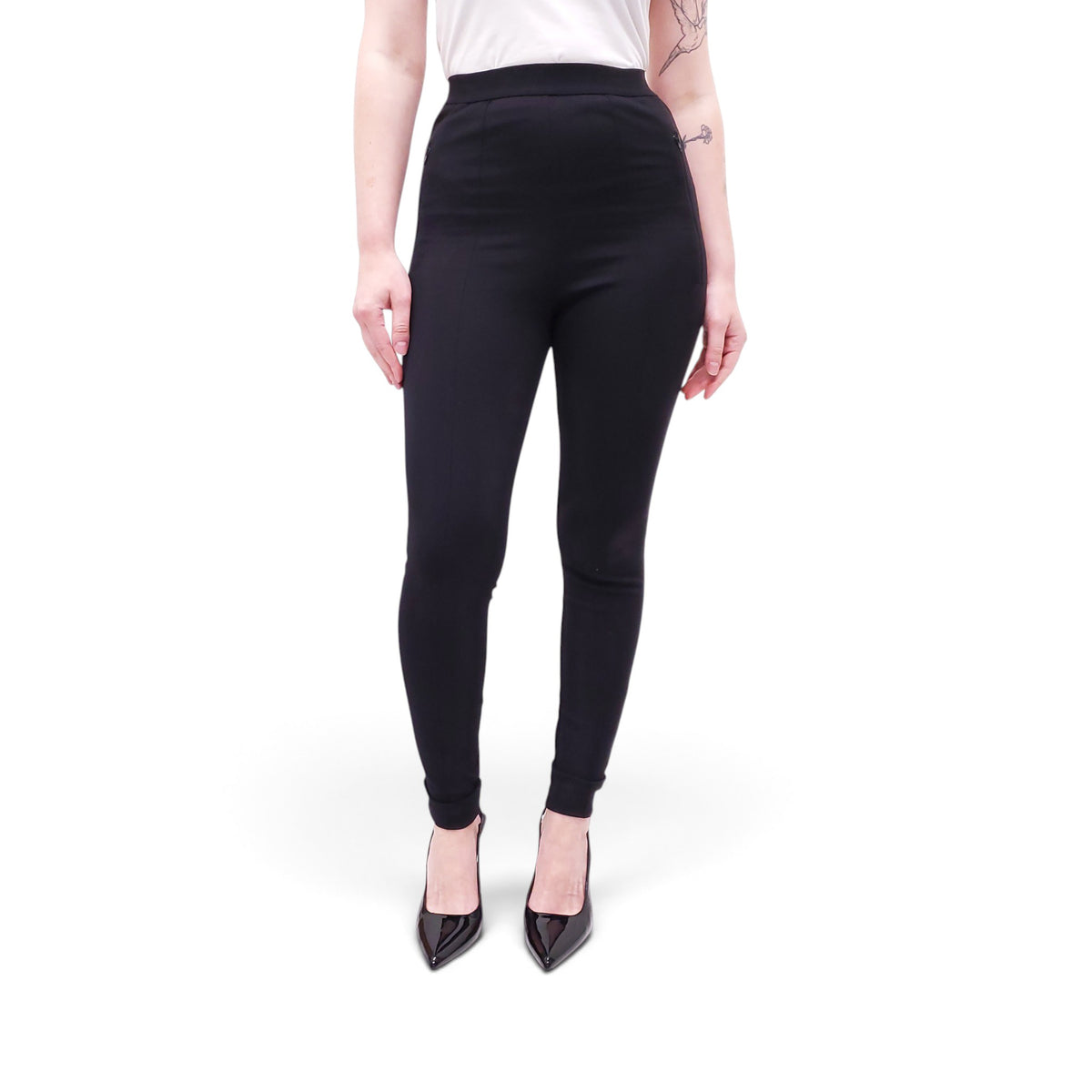 BALENCIAGA LOGO LEGGINGS PANTS - SIZE 38