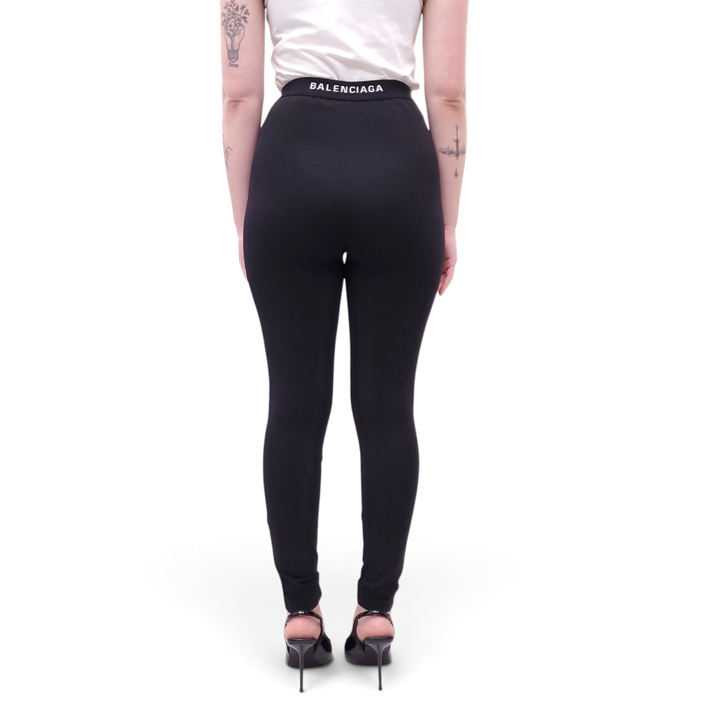 BALENCIAGA LOGO LEGGINGS PANTS - SIZE 38