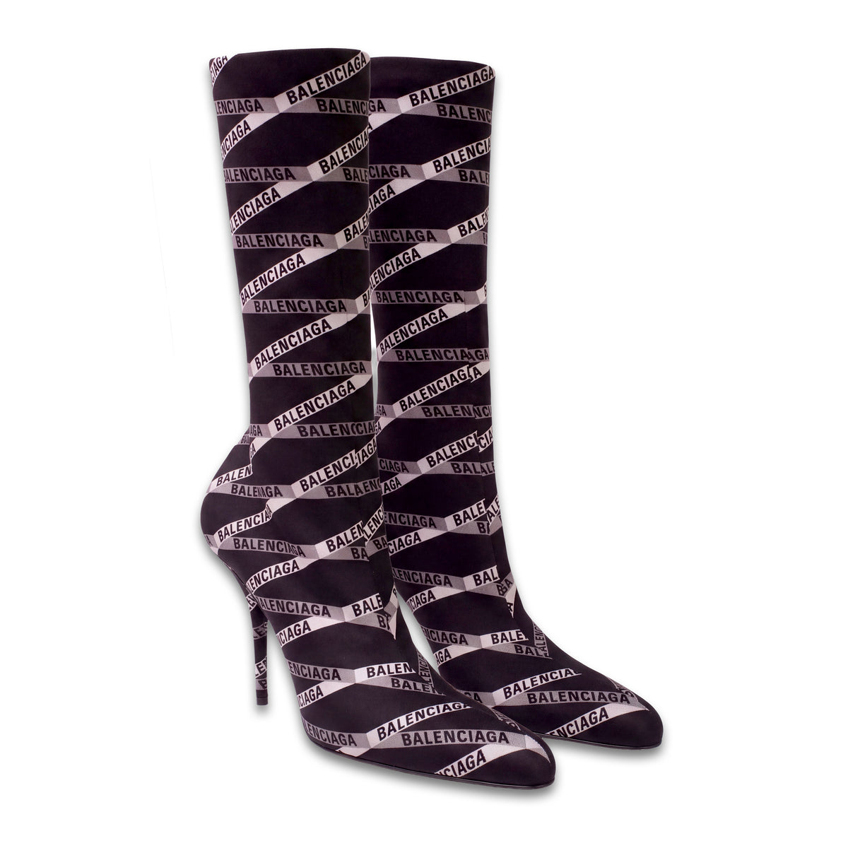 BALENCIAGA MONOGRAM SOCK BOOTIES - SIZE 38