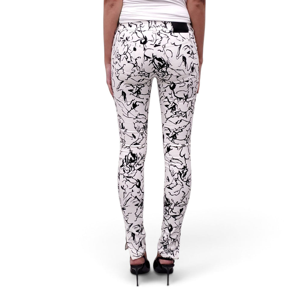 BALENCIAGA PATTERNED DENIM JEANS - SIZE 34