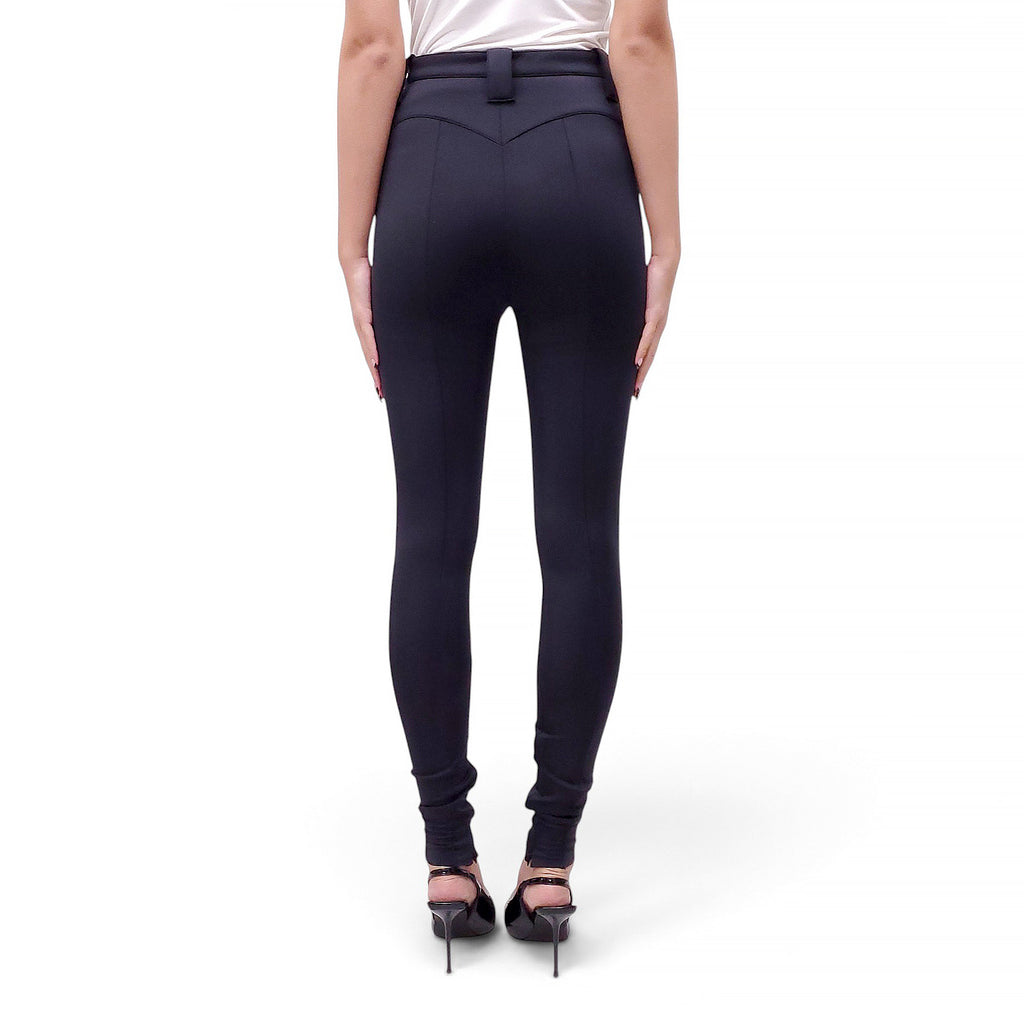 BALENCIAGA STRETCH TROUSERS WITH BELT LOOPS - SIZE 36