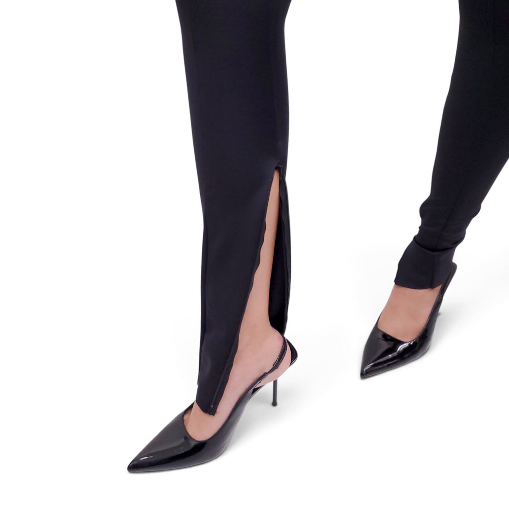 BALENCIAGA STRETCH TROUSERS WITH BELT LOOPS - SIZE 36