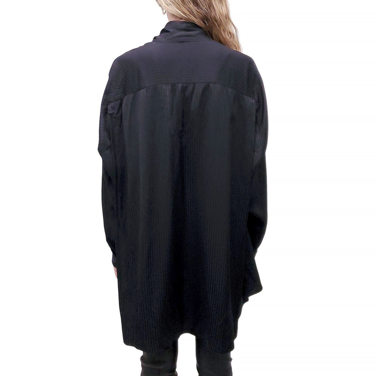 BALENCIAGA STRIPED OVERSIZED BLOUSE  - SIZE 38