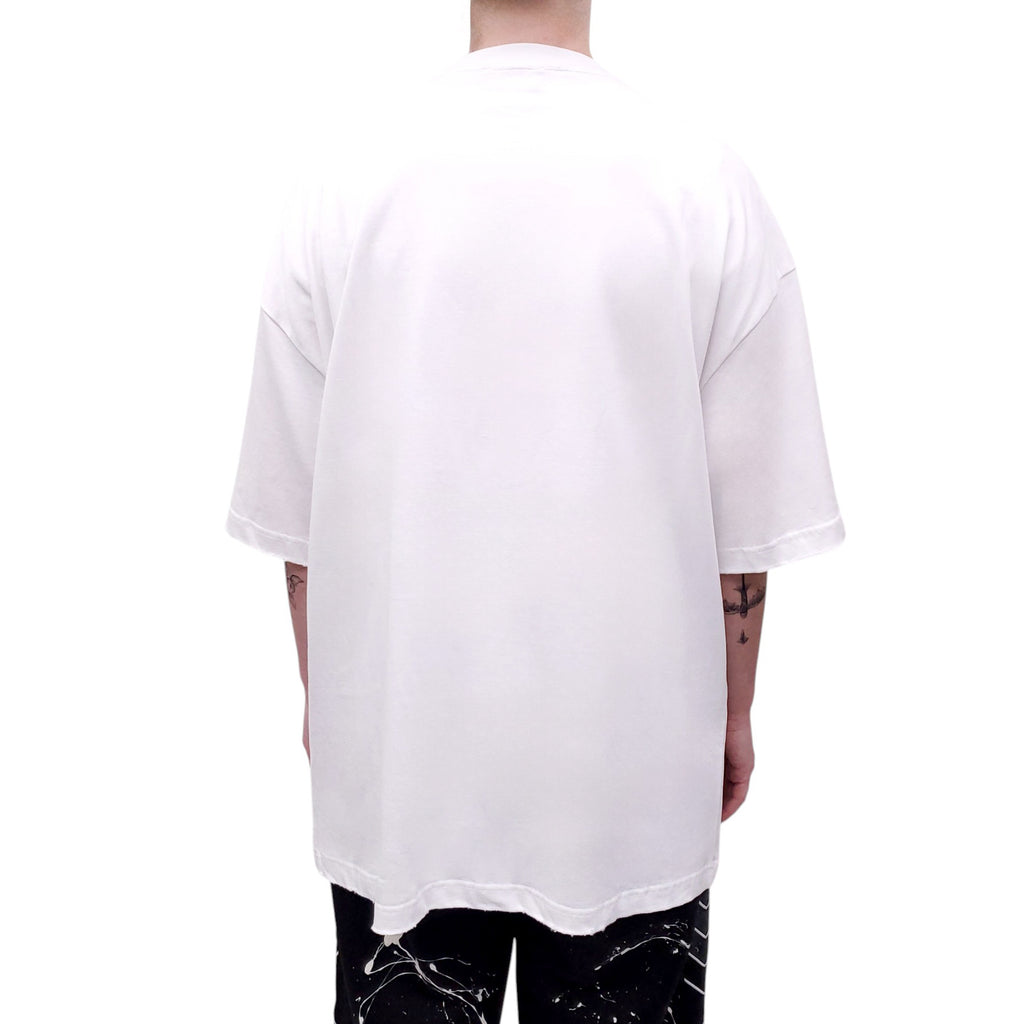 BALENCIAGA WHITE OVERSIZED T-SHIRT - SIZE L
