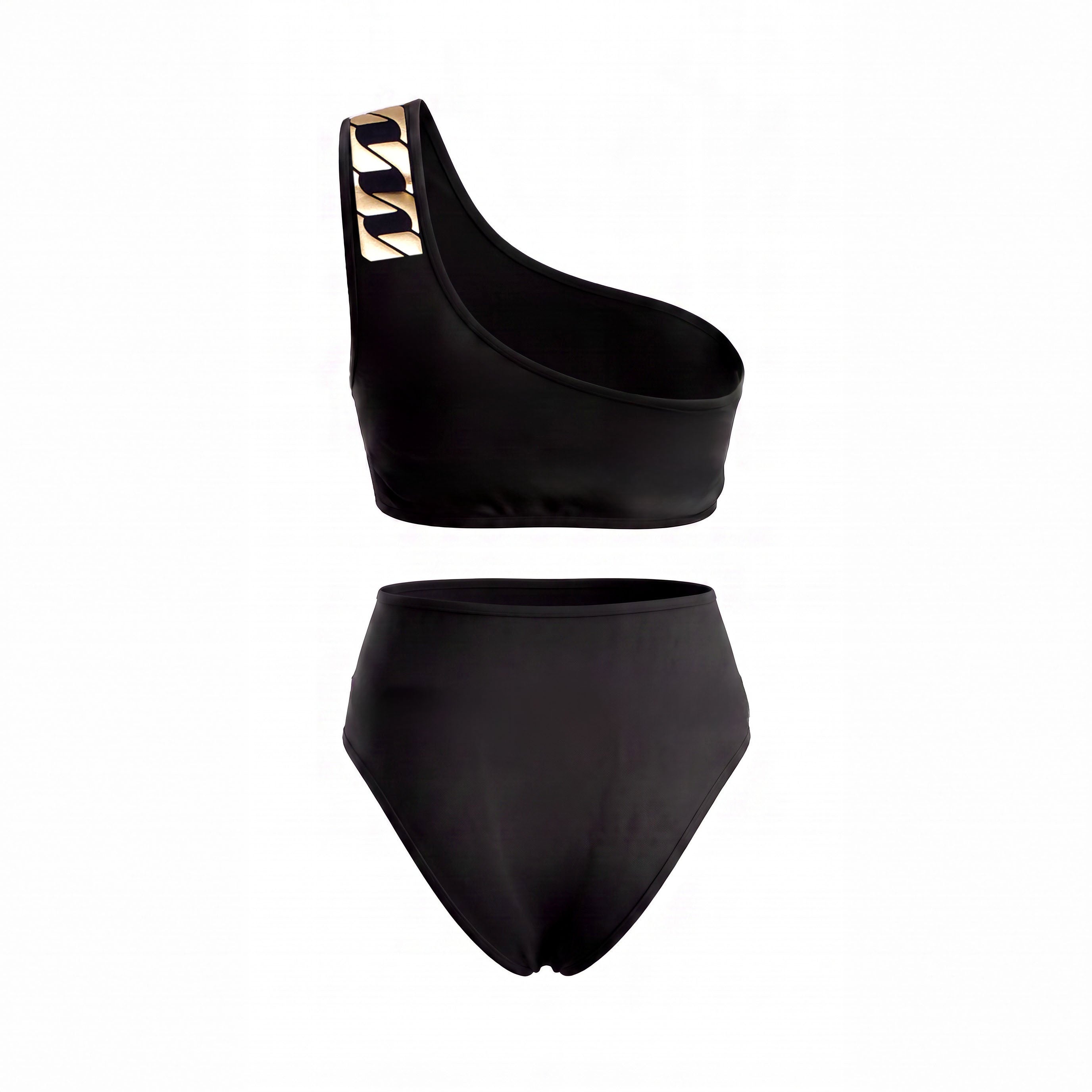 BALMAIN CHAIN PATTERNED BIKINI - SIZE 34