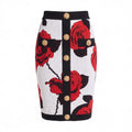 BALMAIN JACQUARD SKIRT - SIZE 36