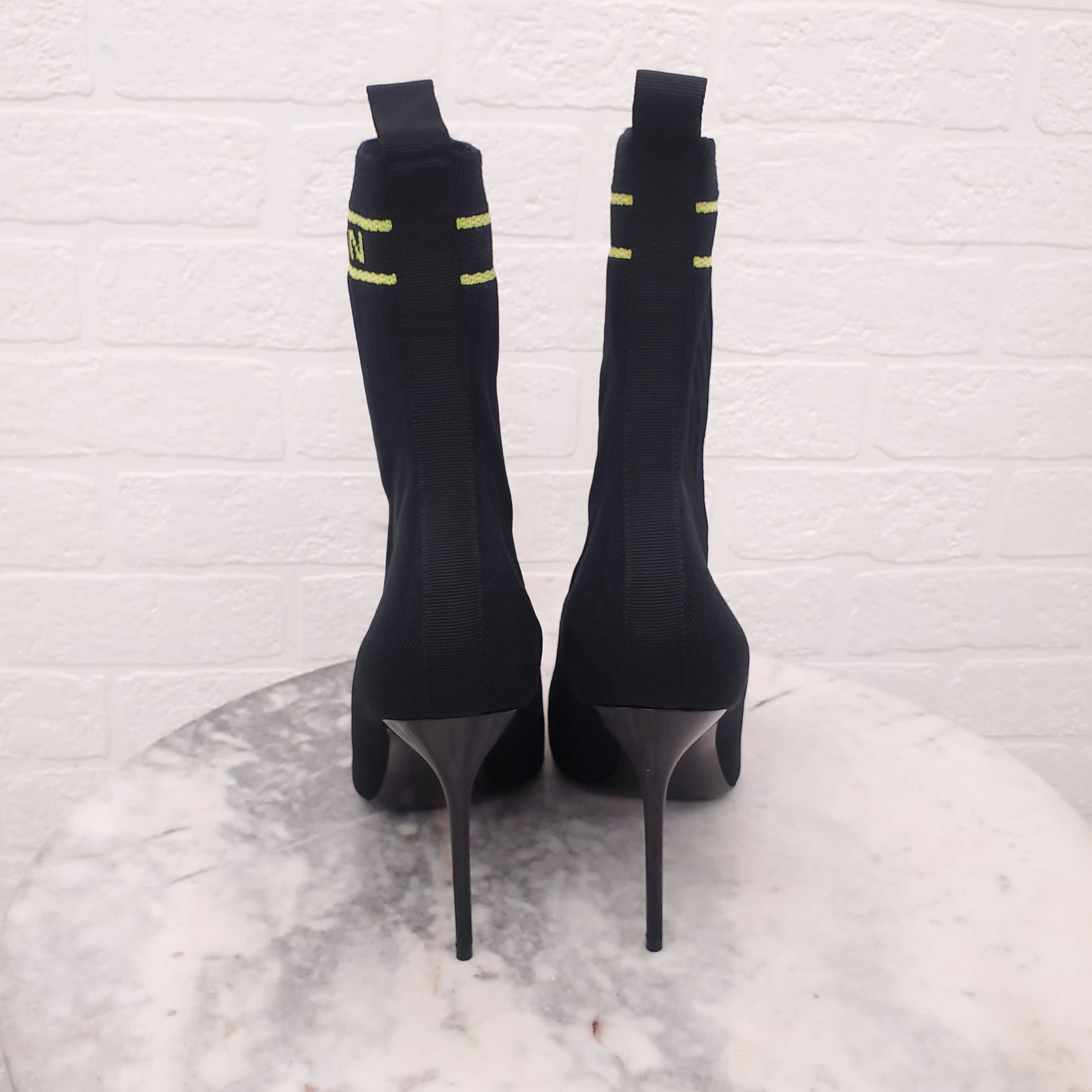BALMAIN LOGO SOCK BOOTIES - SIZE 41