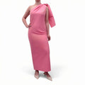 BERNADETTE PINK DRESS WITH BOW - SIZE 42