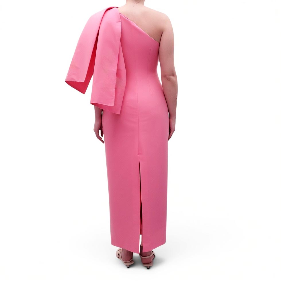 BERNADETTE PINK DRESS WITH BOW - SIZE 42