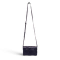 BOTTEGA VENETA BLACK INTRECCIO CASETTE CROSSBODY BAG