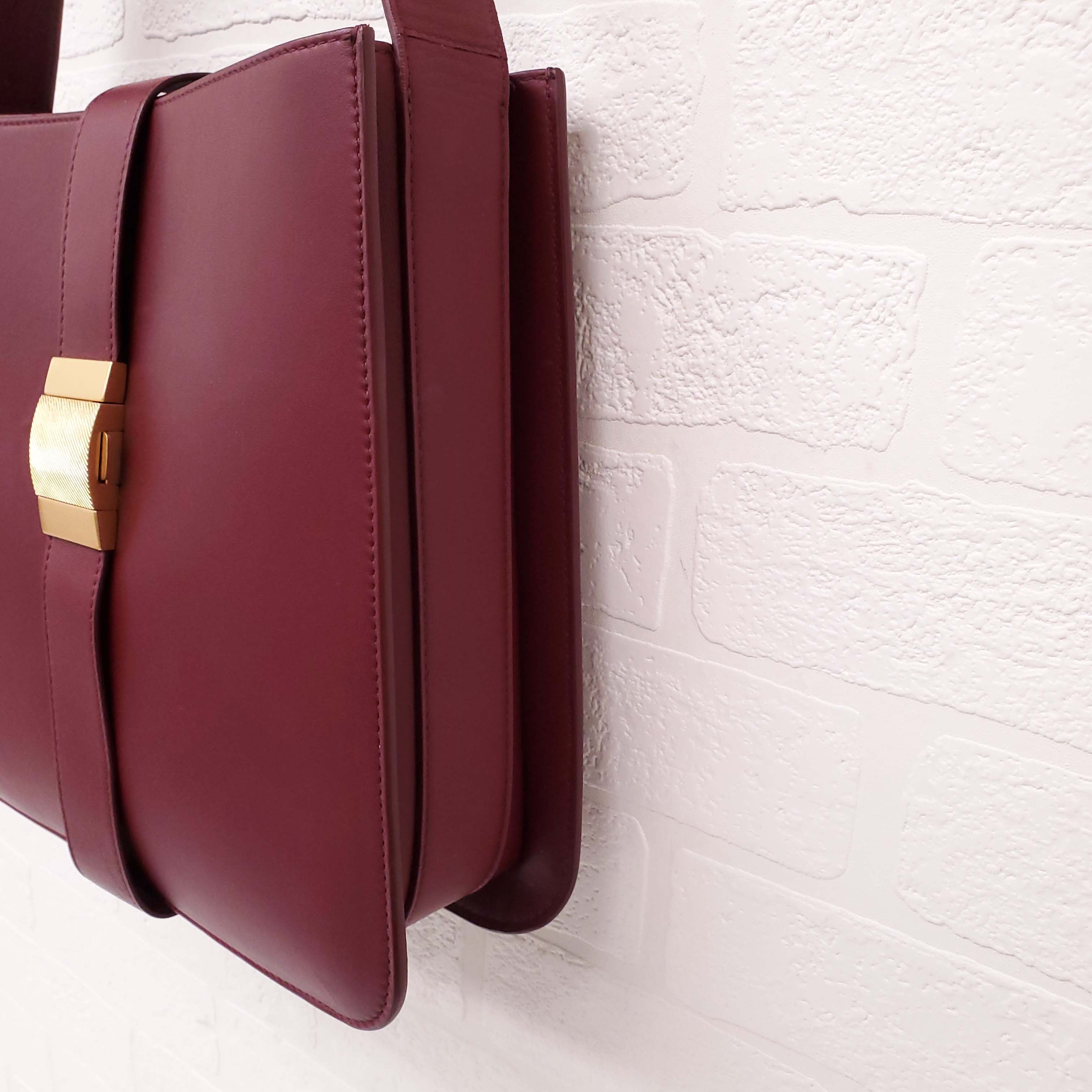 BOTTEGA VENETA BURGUNDY NAPPA MARIE SHOULDER BAG