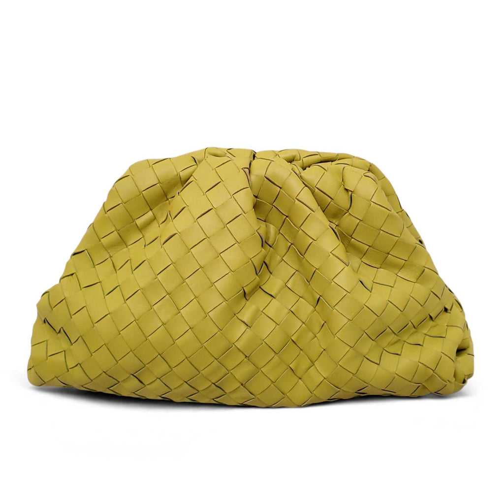BOTTEGA VENETA CHARTREUSE INTRECCIATO POUCH