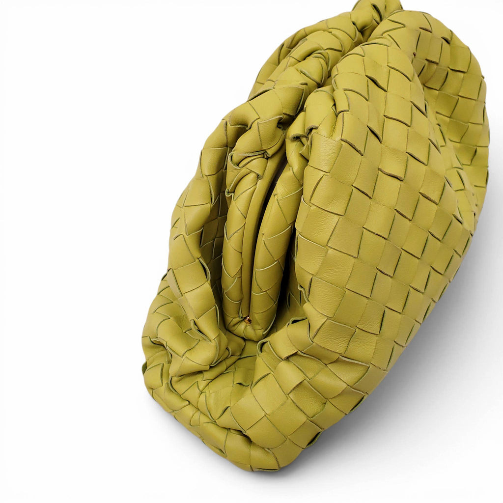 BOTTEGA VENETA CHARTREUSE INTRECCIATO POUCH