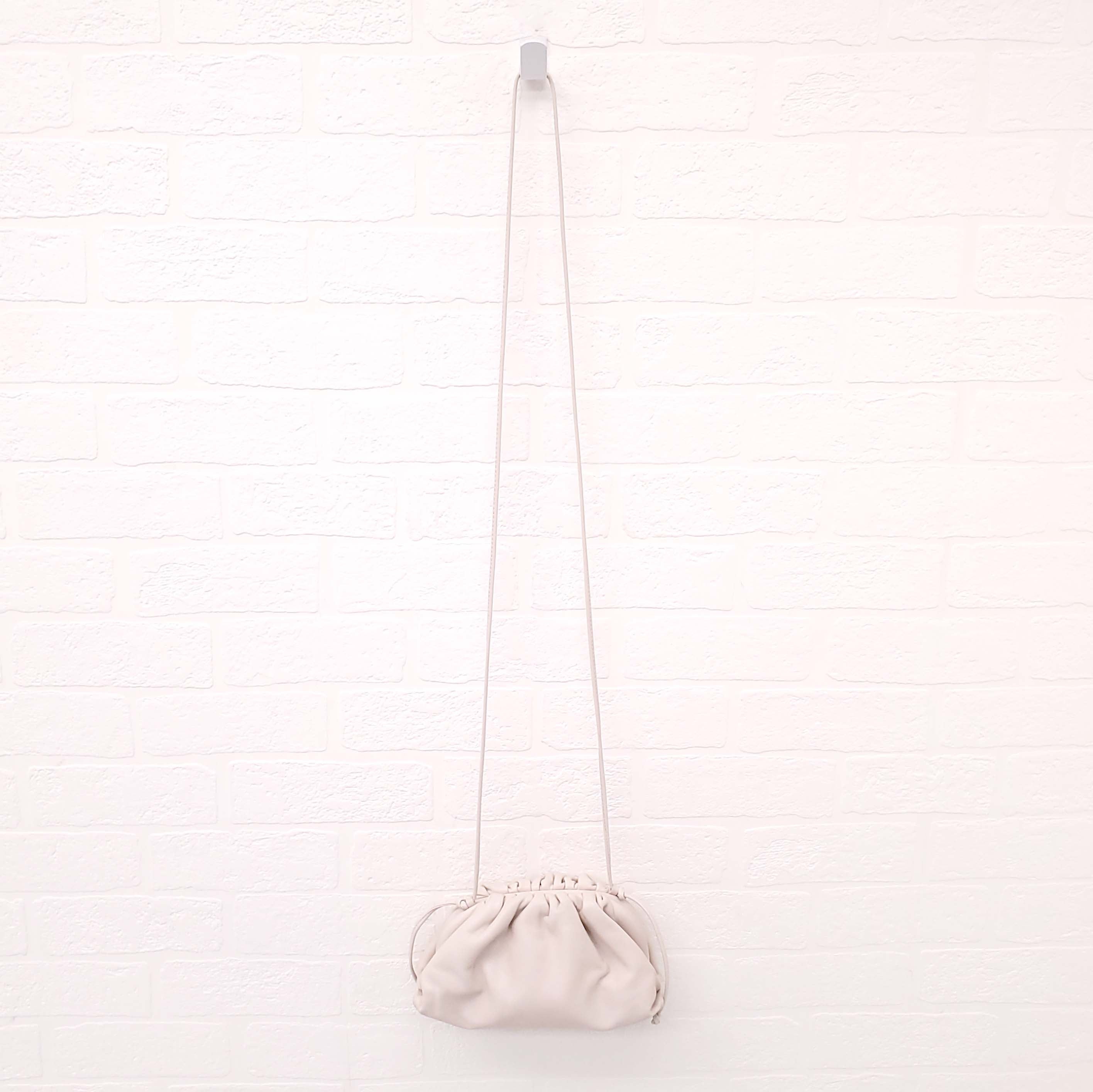 BOTTEGA VENETA CREAM MINI POUCH BAG