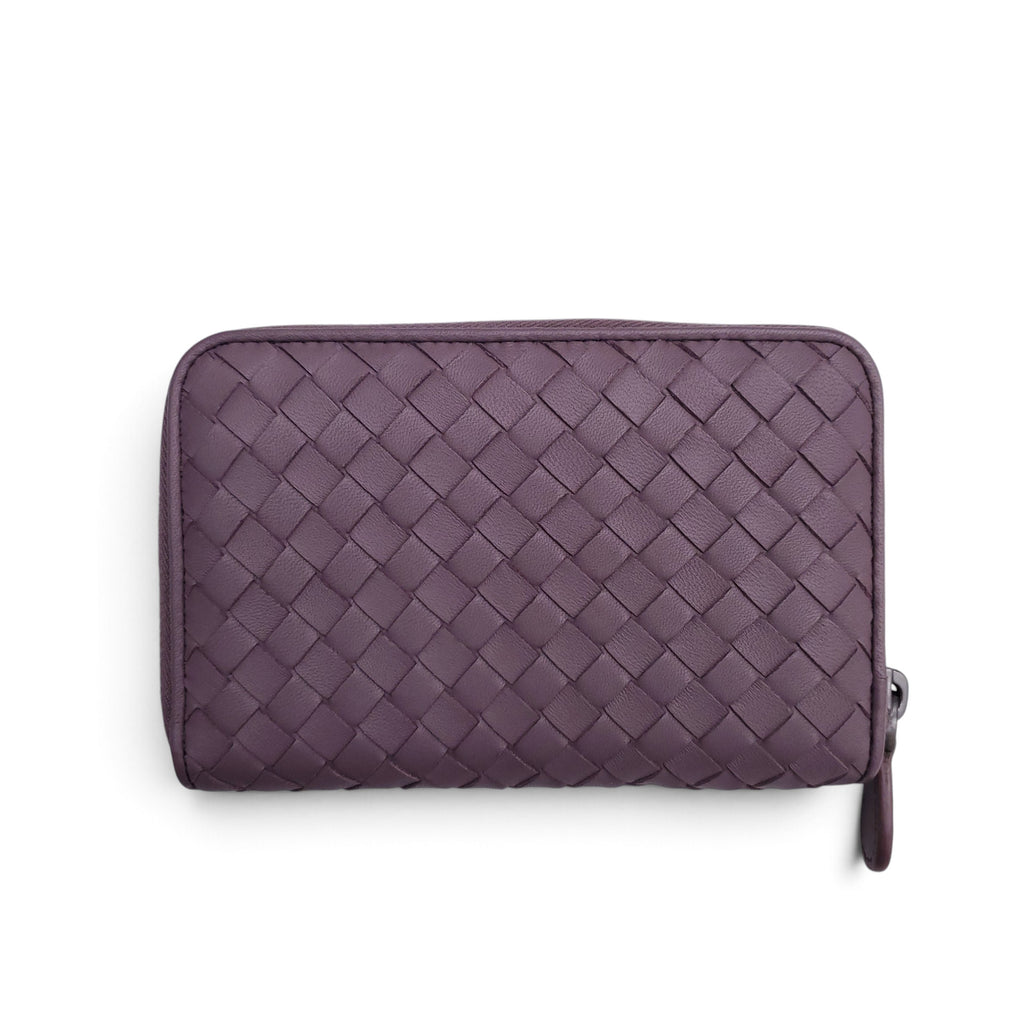 BOTTEGA VENETA INTRECCIATO WALLET IN PURPLE