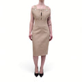 BOTTEGA VENETA KHAKI DRESS - SIZE 40