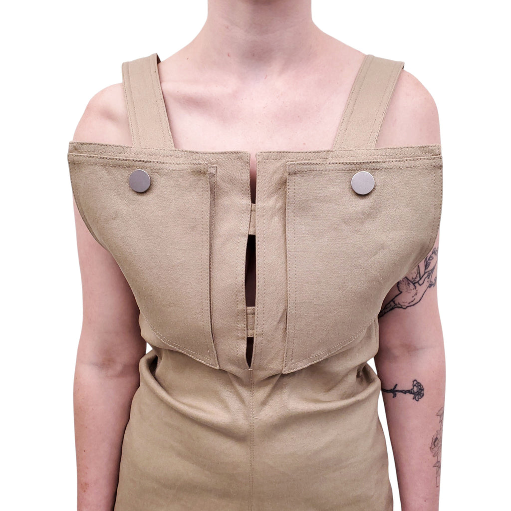 BOTTEGA VENETA KHAKI DRESS - SIZE 40