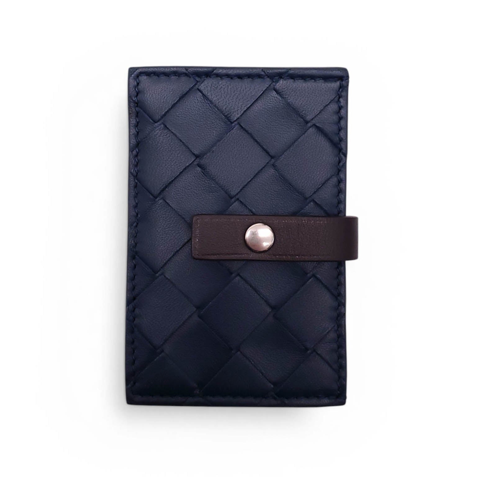 BOTTEGA VENETA NAVY CARD HOLDER