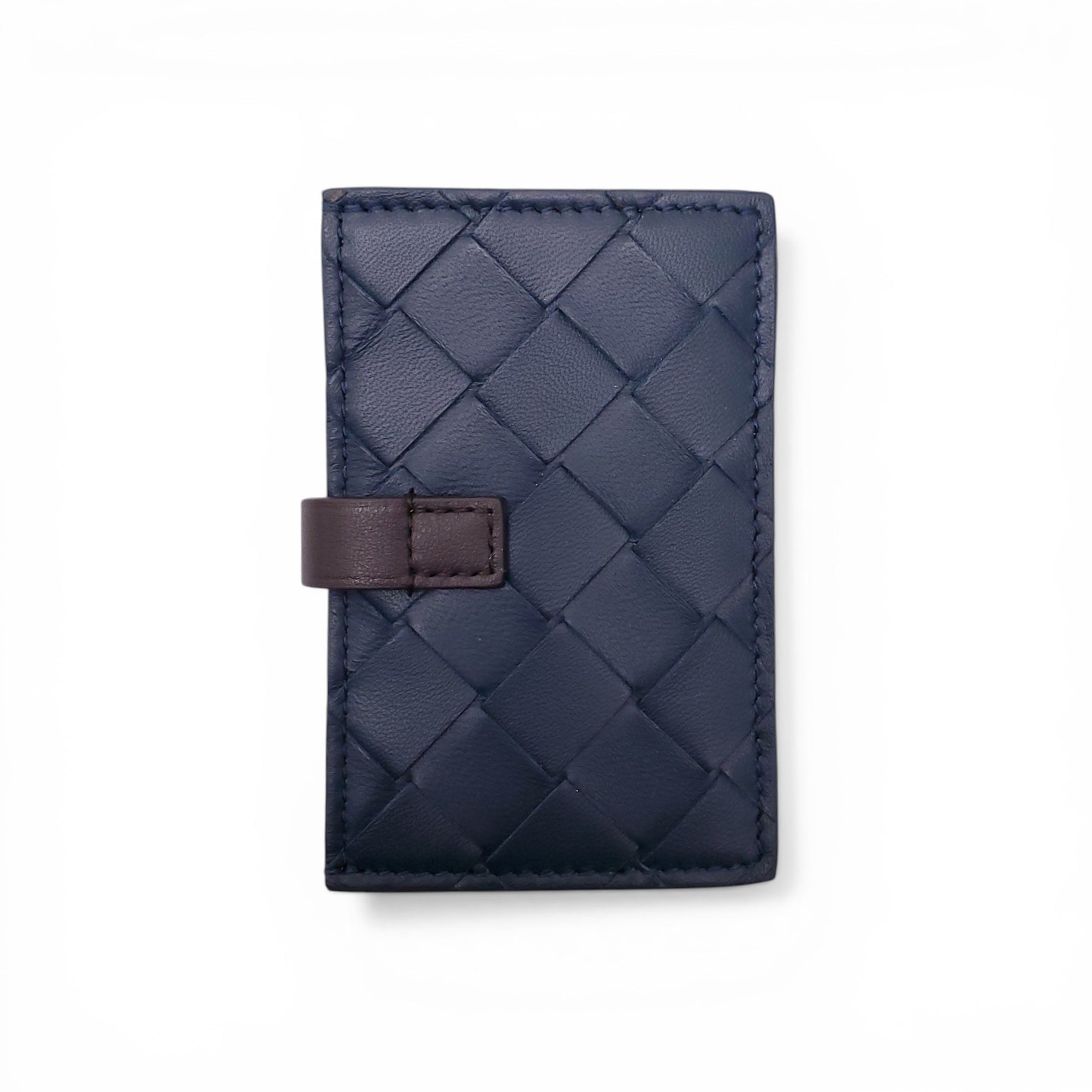 BOTTEGA VENETA NAVY CARD HOLDER