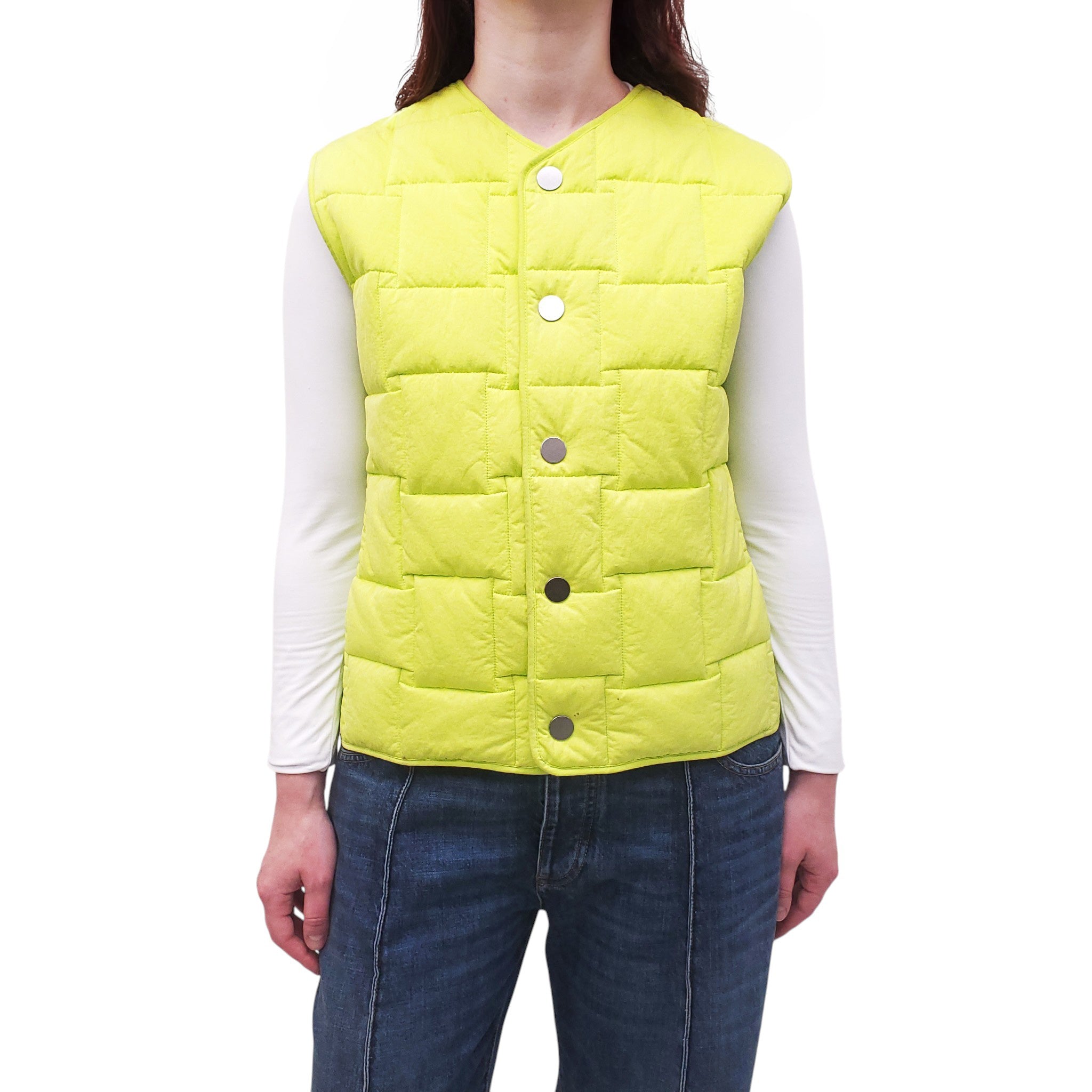 BOTTEGA VENETA NEON YELLOW VEST - SIZE S