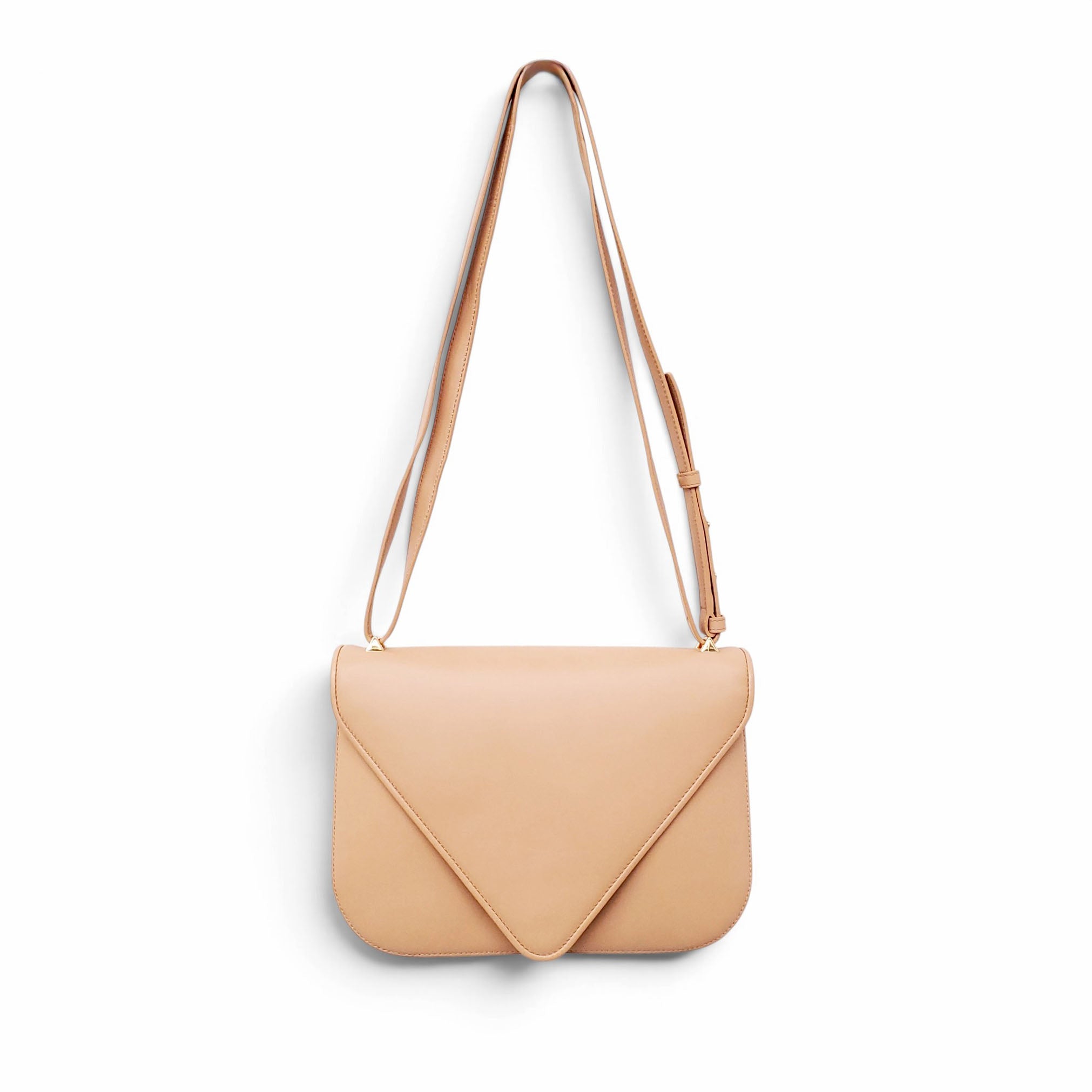 BOTTEGA VENETA NUDE ENVELOPE SHOULDER BAG