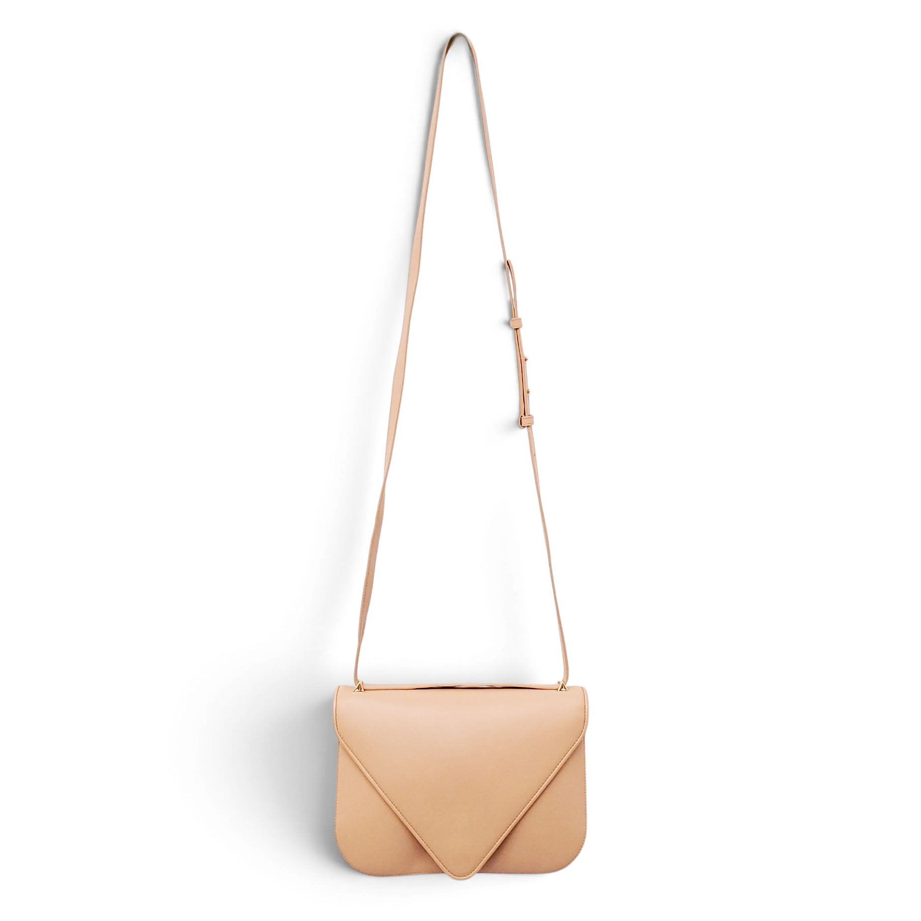 BOTTEGA VENETA NUDE ENVELOPE SHOULDER BAG