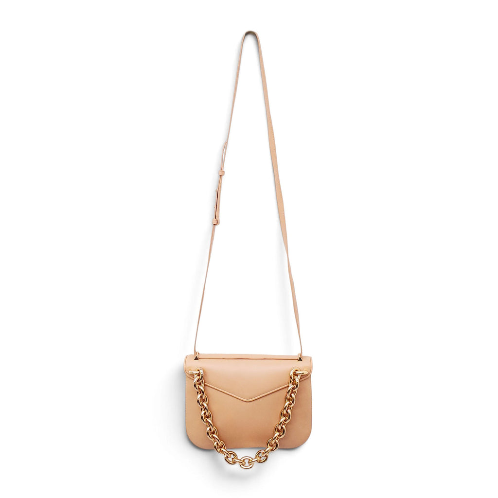 BOTTEGA VENETA NUDE ENVELOPE SHOULDER BAG