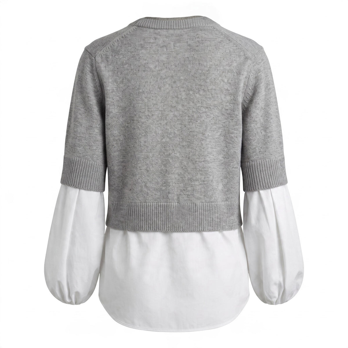 BROCHU WALKER LAYERED CASHMERE SWEATER - SIZE XS