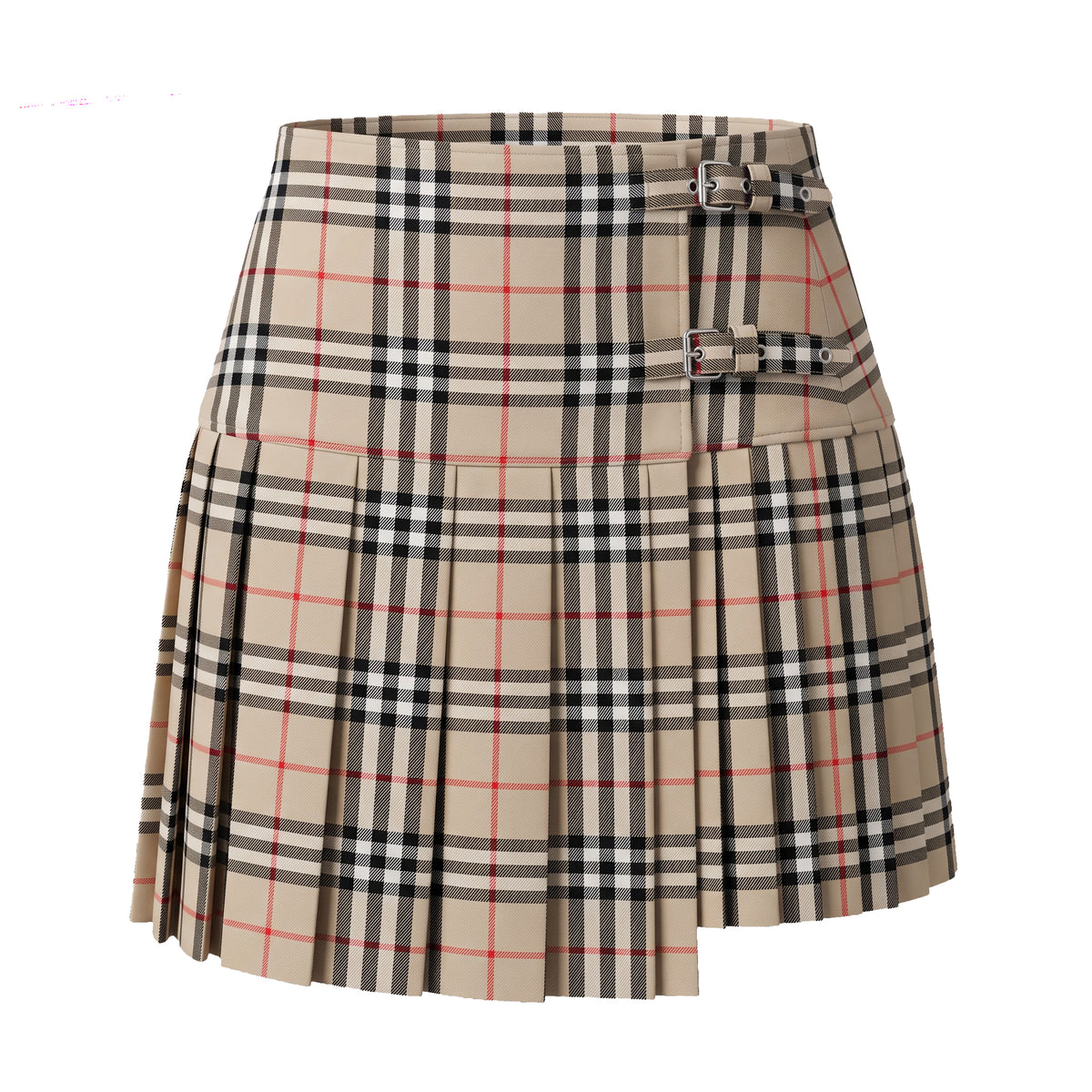 BURBERRY CLASSIC PLEATED SKIRT - SIZE US 4