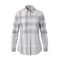 BURBERRY BRIT GREY CHECK BLOUSE - SIZE S