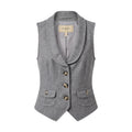 BURBERRY GREY VEST - SIZE 2