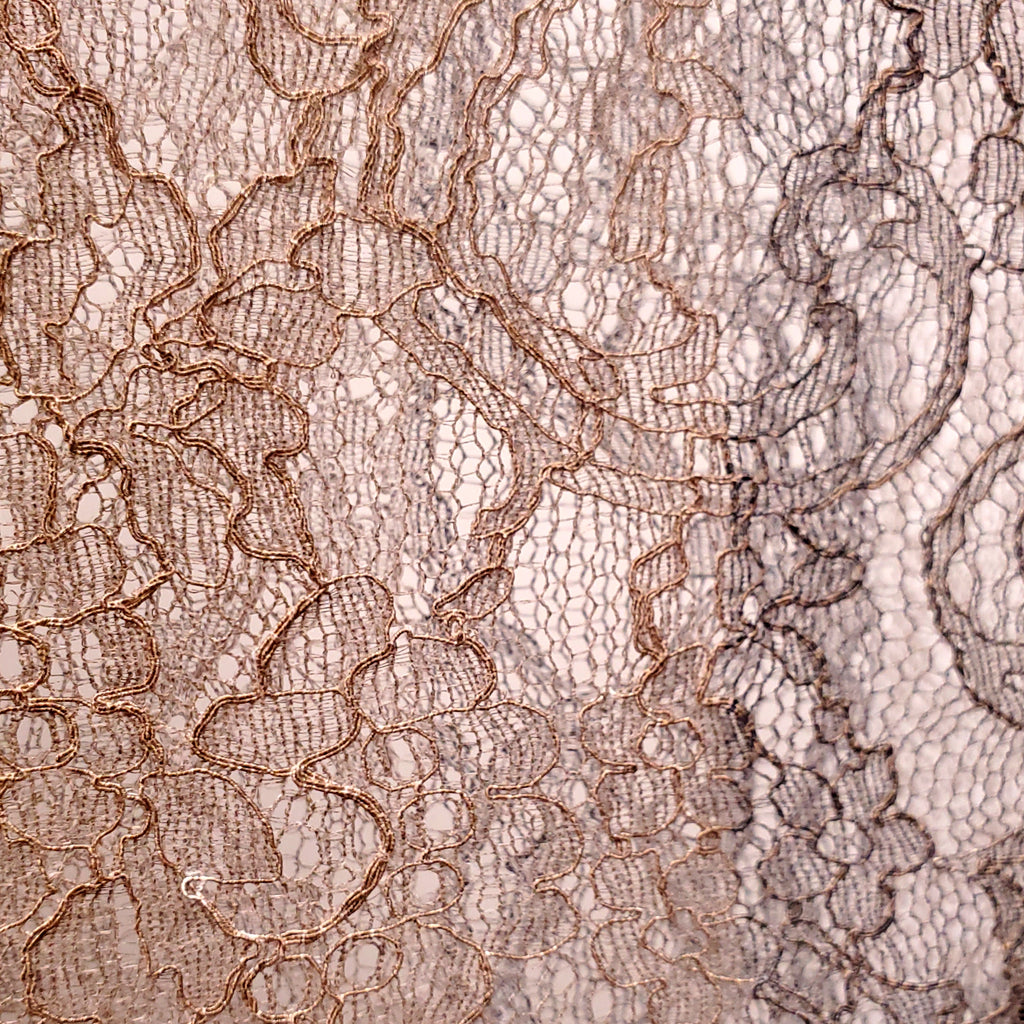 BURBERRY RUNWAY CHECK STRETCH LACE TURTLENECK BODYSUIT - SIZE M